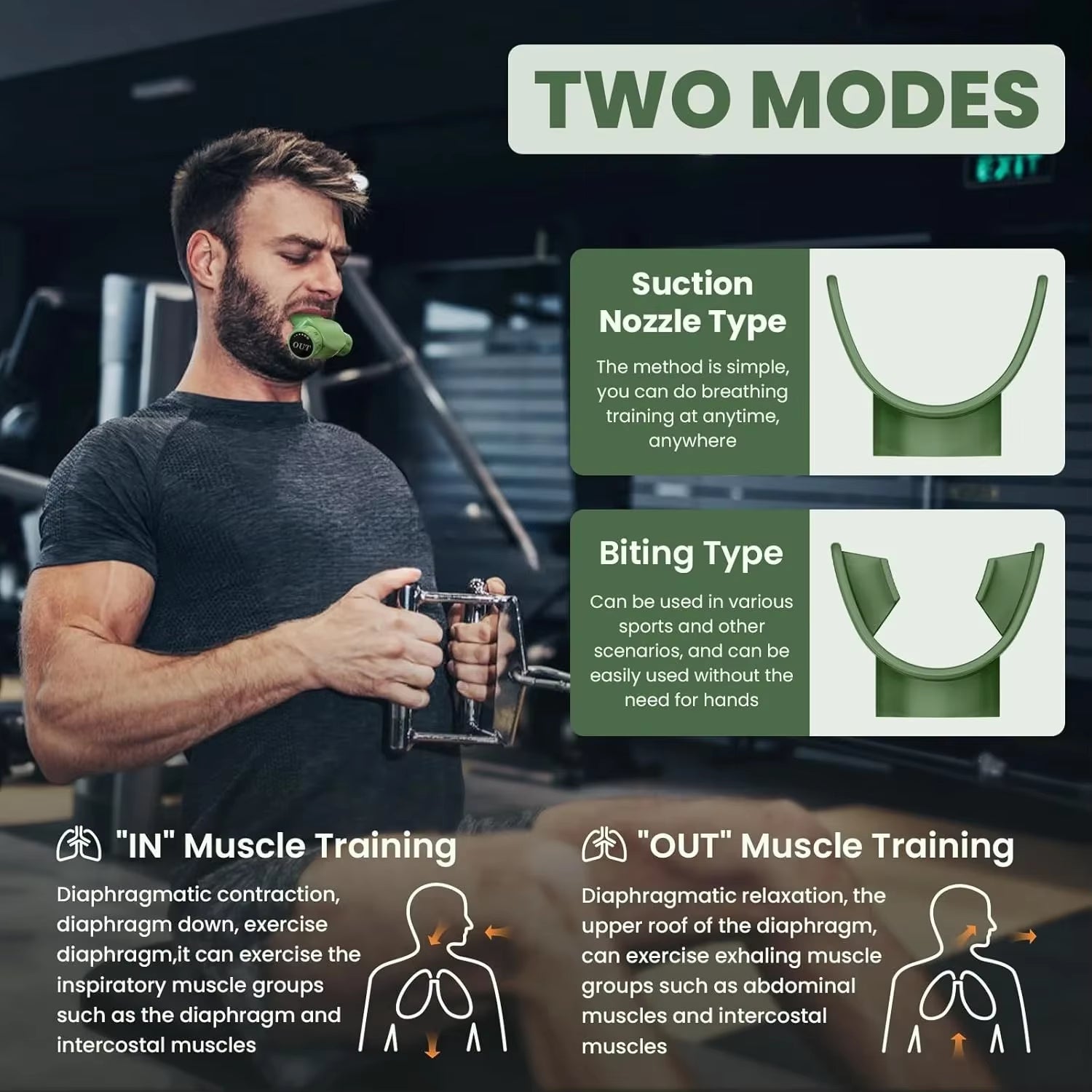 Professional APP Training Companion Breathing Exerciser Lung Trainer Lightweight Professional Strengthen Breathing Exercise